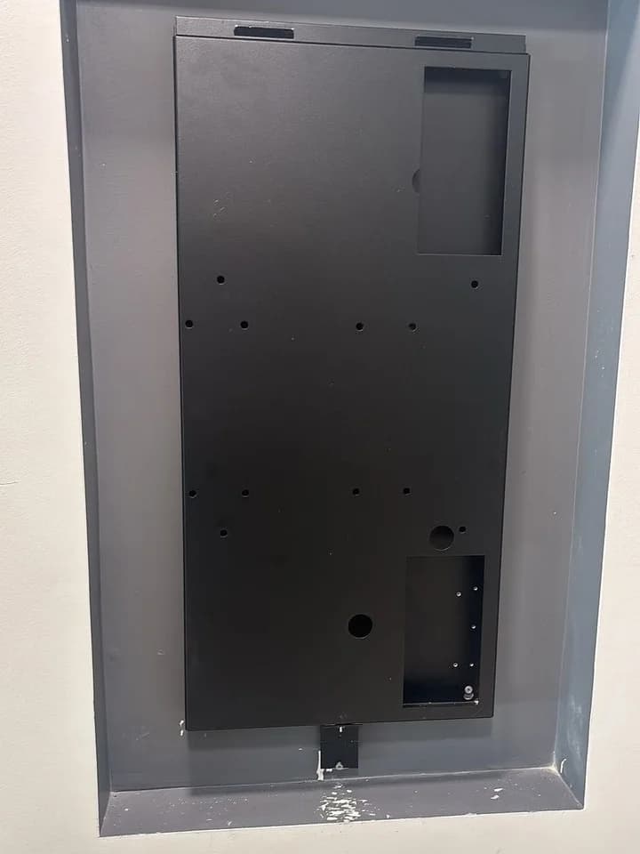 Lobby directory display installed, before