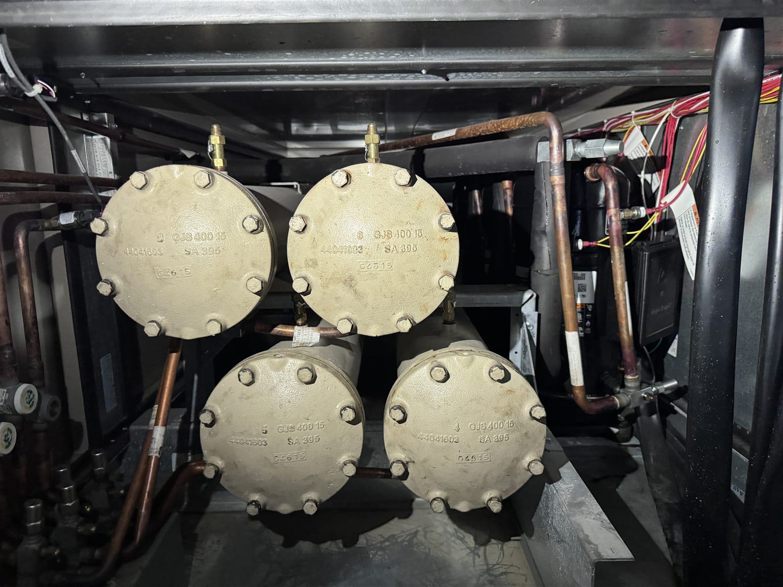 HVAC refrigeration circuit documented during a facility assessment